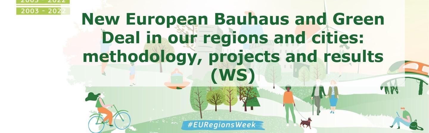 Highlights of our info session about the New European Bauhaus during the Europen Week of Regions and Cities 2022