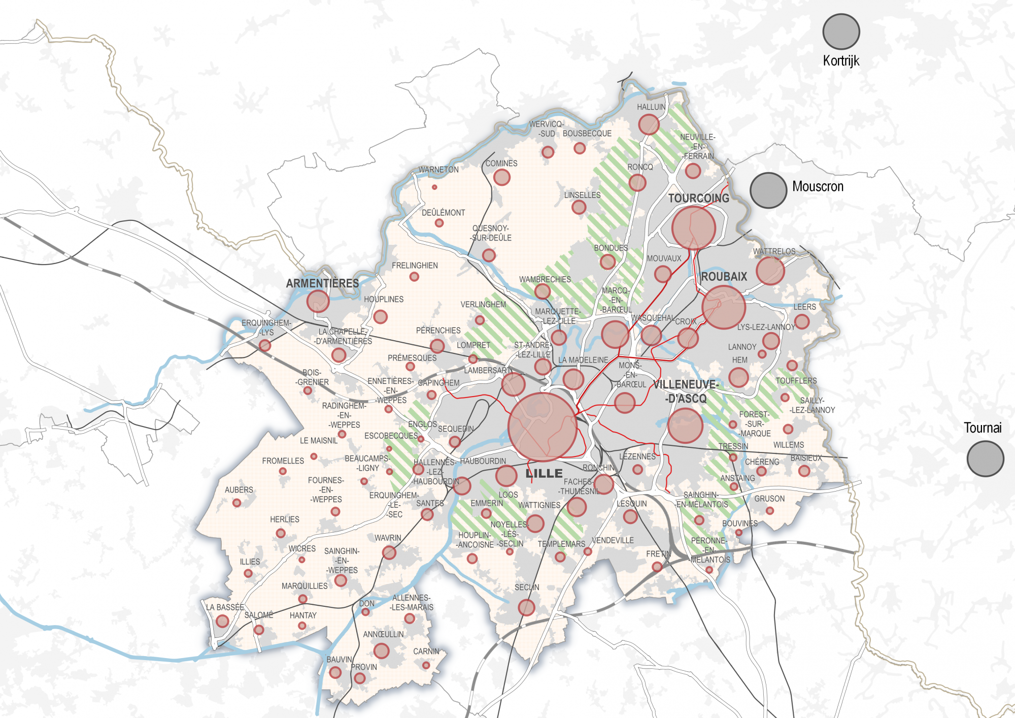 Lille Metropole's map