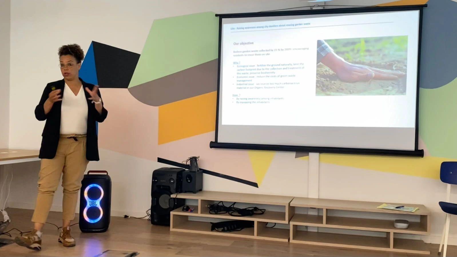 - "Innovative cities, circular solutions: tackling urban waste challenges", organised by the Gothenburg European Office and Cities Northern Netherlands: Eugénie Amoulé showcased Lille Metropole's initiatives in raising awareness about reusing garden waste.